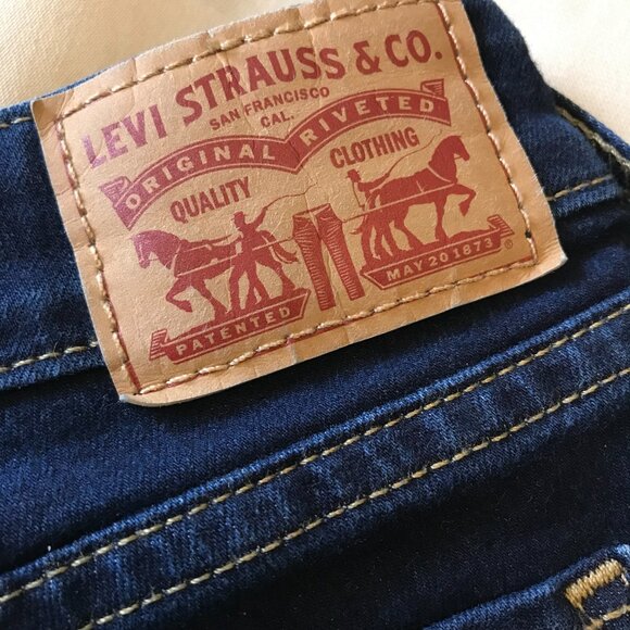 Levi 711 Dark Wash Skinny Jeans Size 31 - Picture 6 of 13